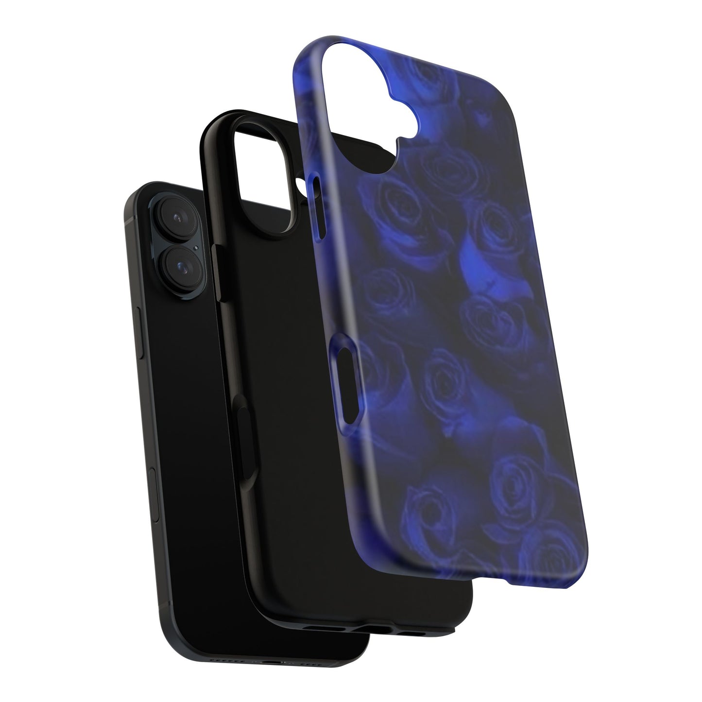 Dark Blue Roses Tough Phone Case