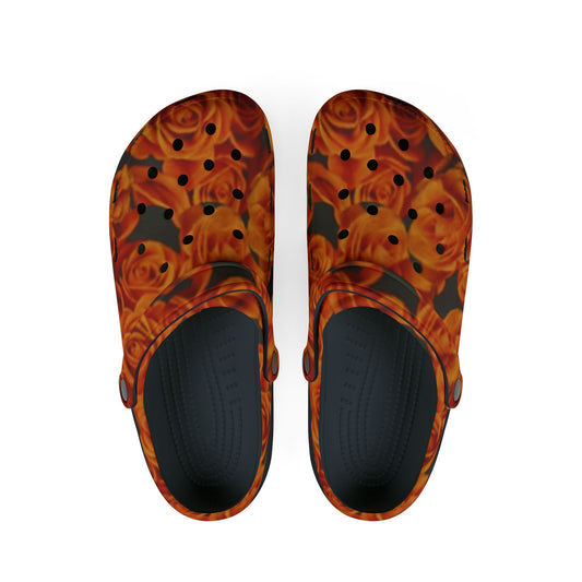 Orange Roses Foam Shoes