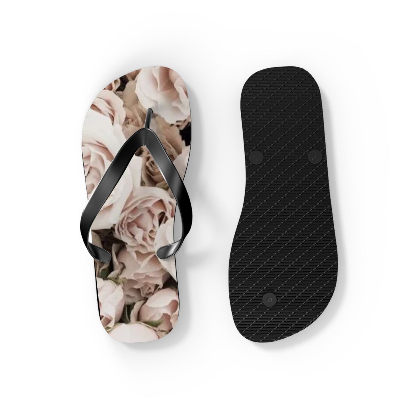 Light Pink Roses Flip Flops