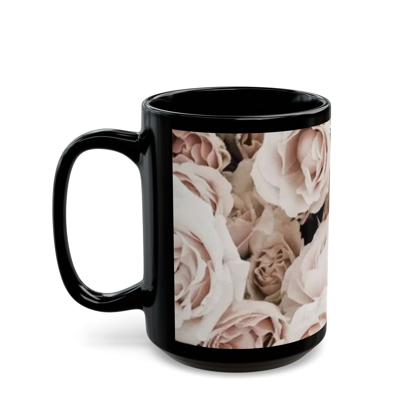 Light Pink Roses Floral Design Mug – Soft and Elegant Gift