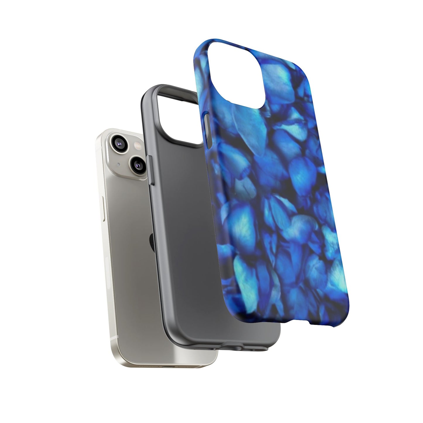 Blue Petals Tough Phone Case
