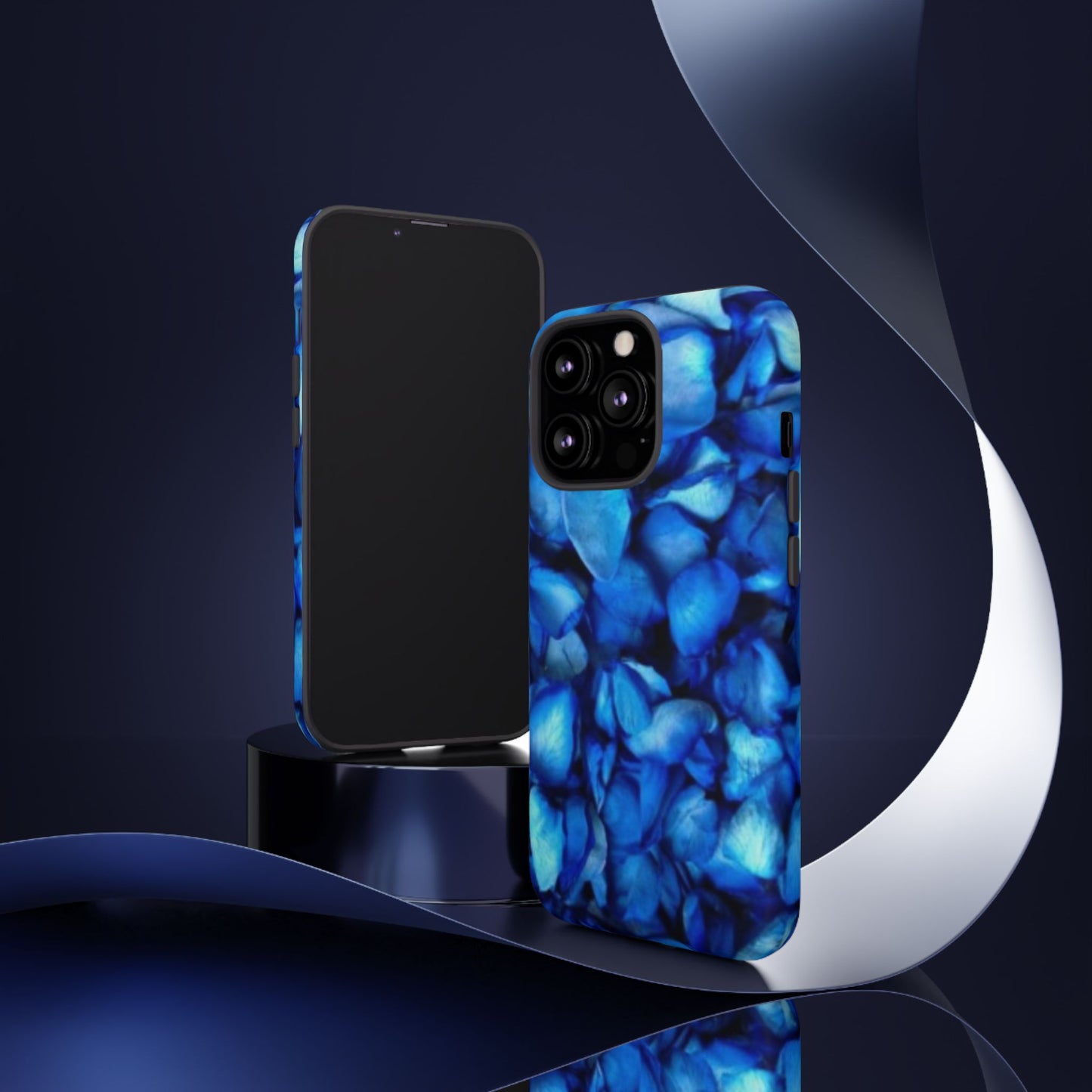 Blue Petals Tough Phone Case