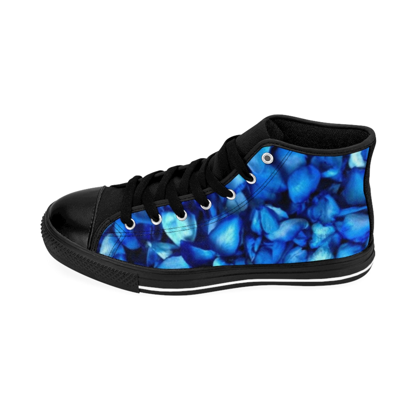 Blue Petals High Top Sneakers