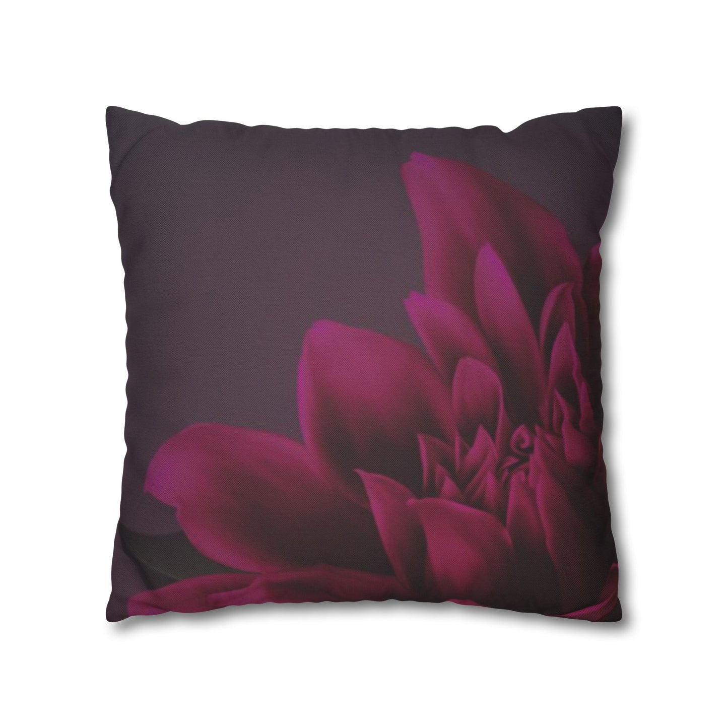Magenta Dahlia Square Pillowcase