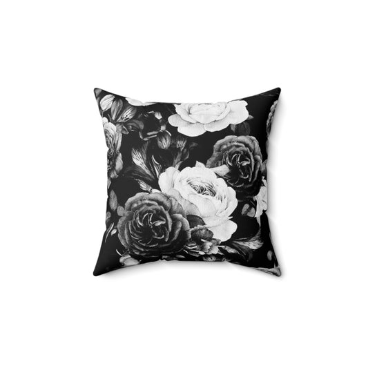 Black & White Square Pillow