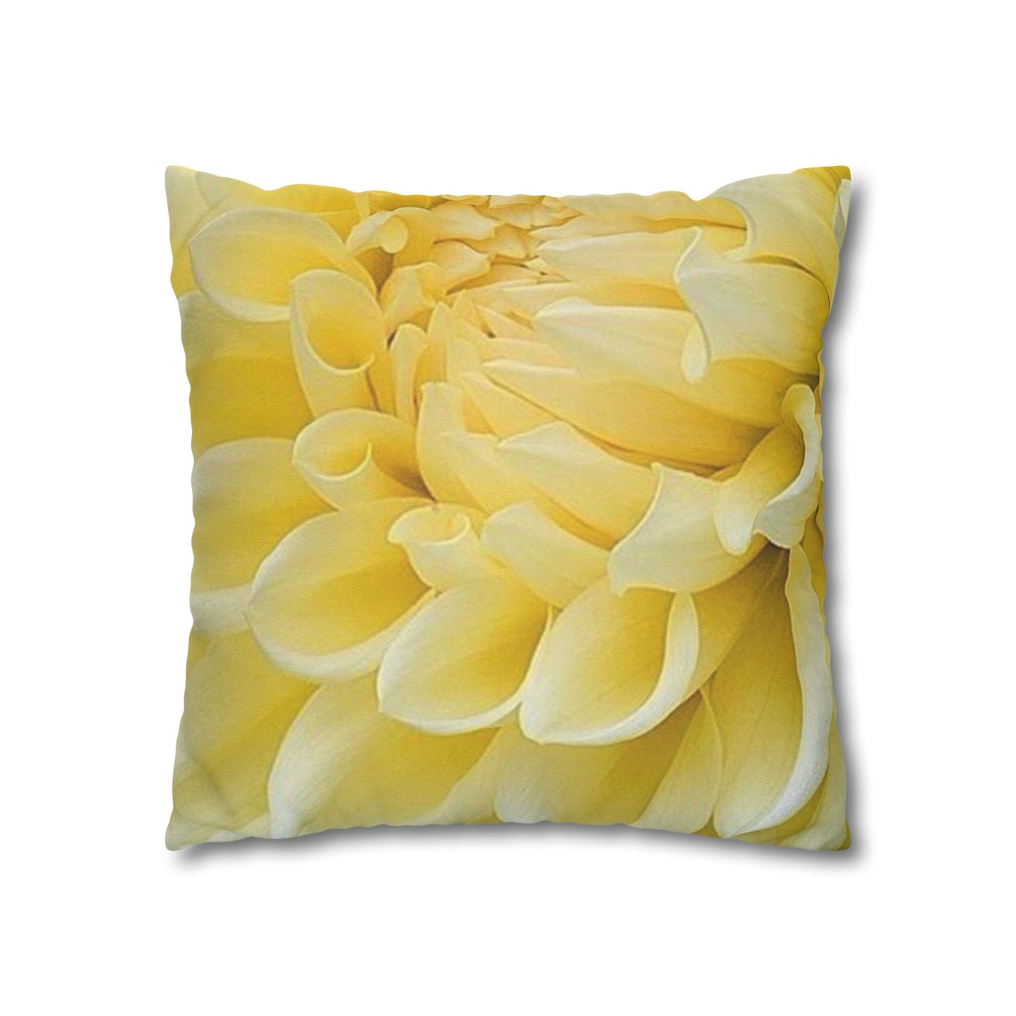 Yellow Dahlia Square Pillowcase
