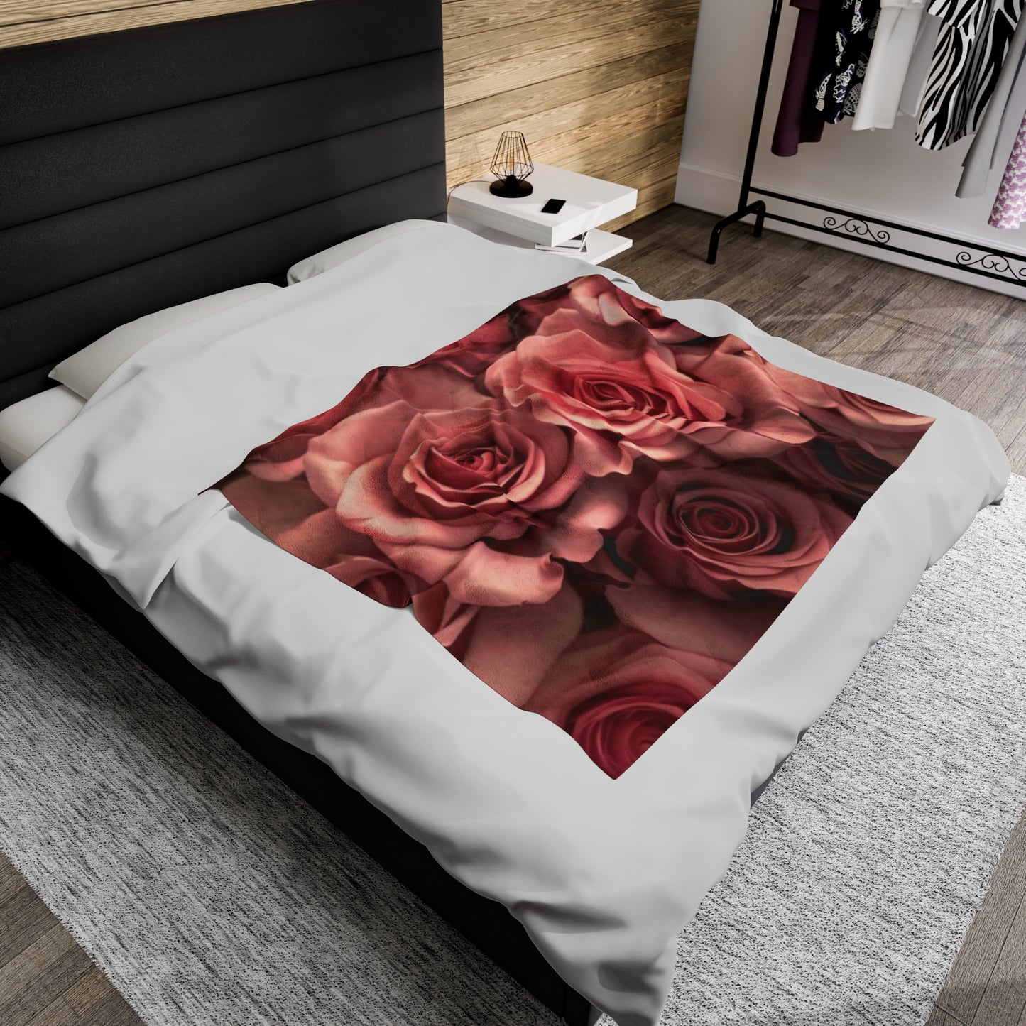 Pink Roses Blanket