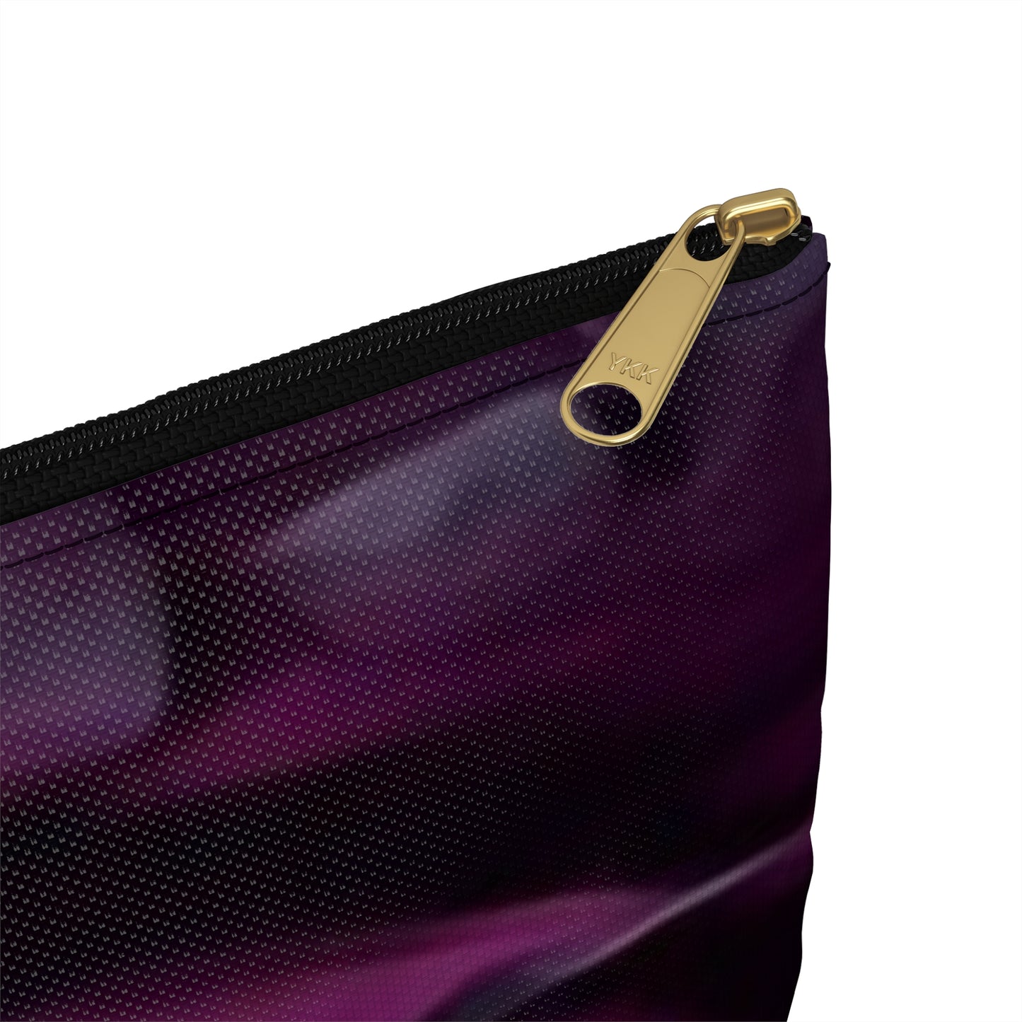 Dark Purple Floral Accessory Pouch