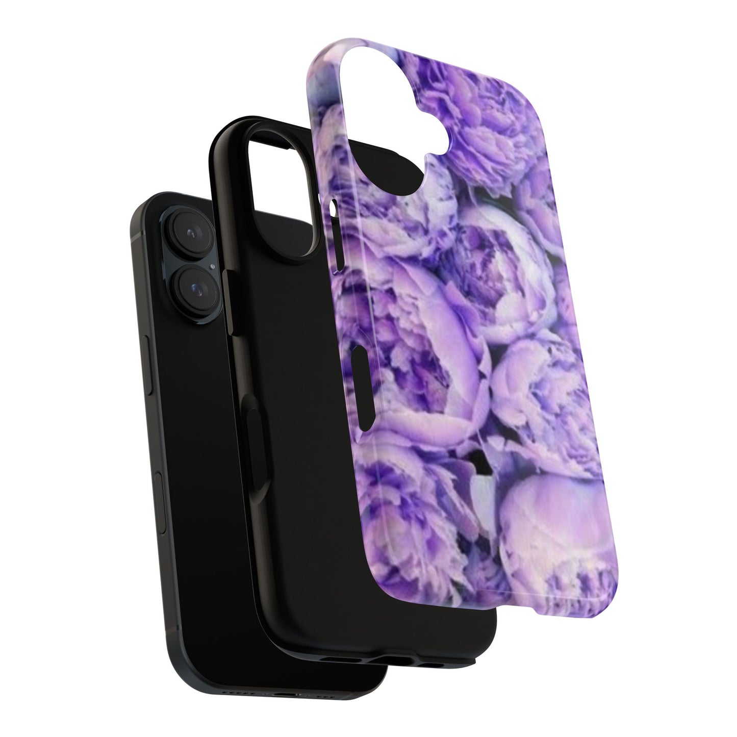 Purple Peony Tough Phone Case