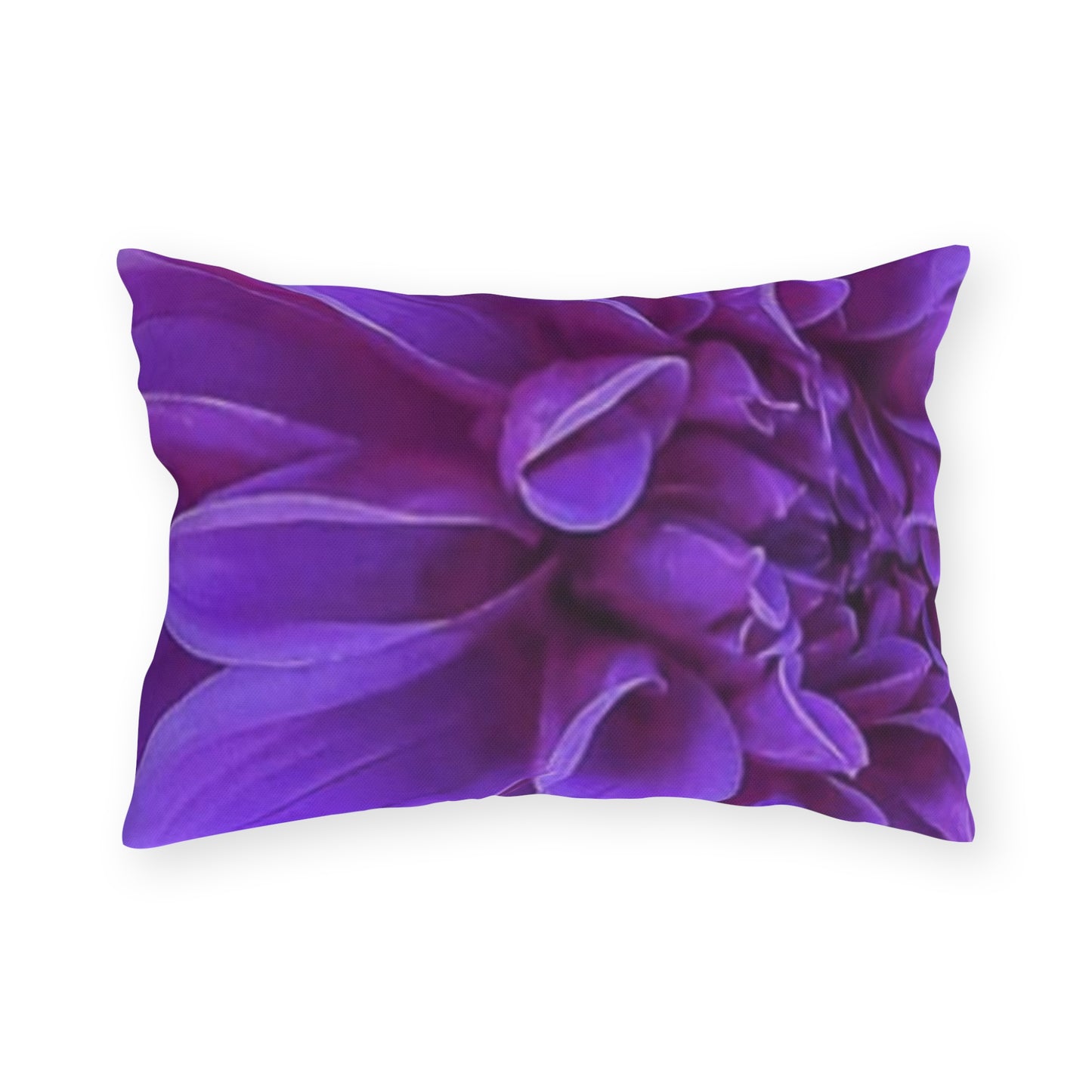 Purple Dahlia Outdoor Pillow