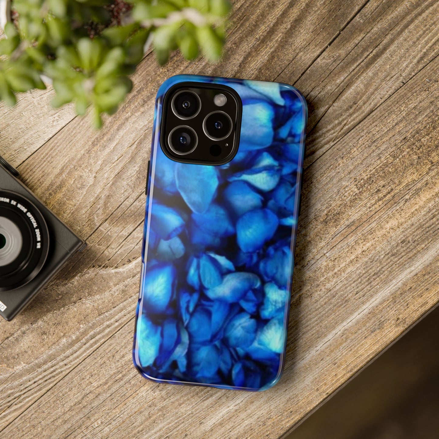 Blue Petals Tough Phone Case