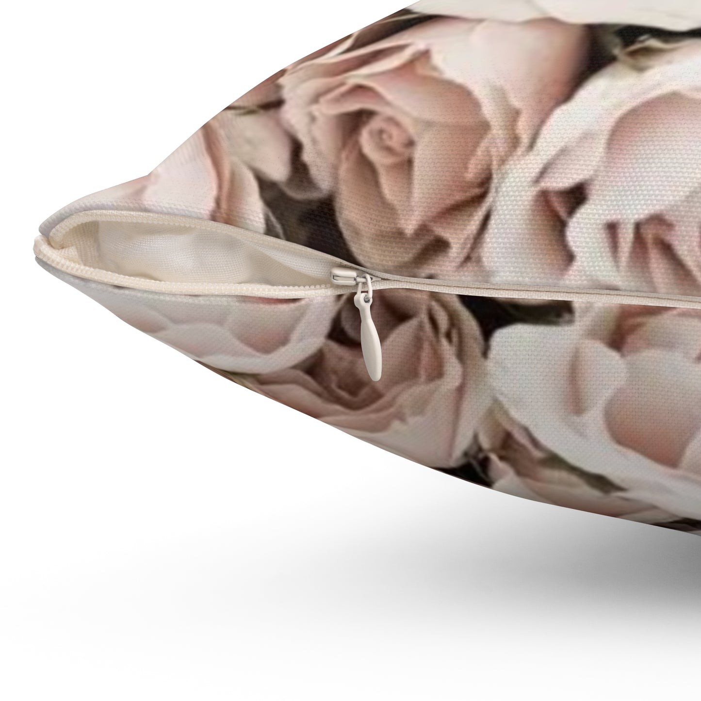 Light Pink Roses Square Pillow