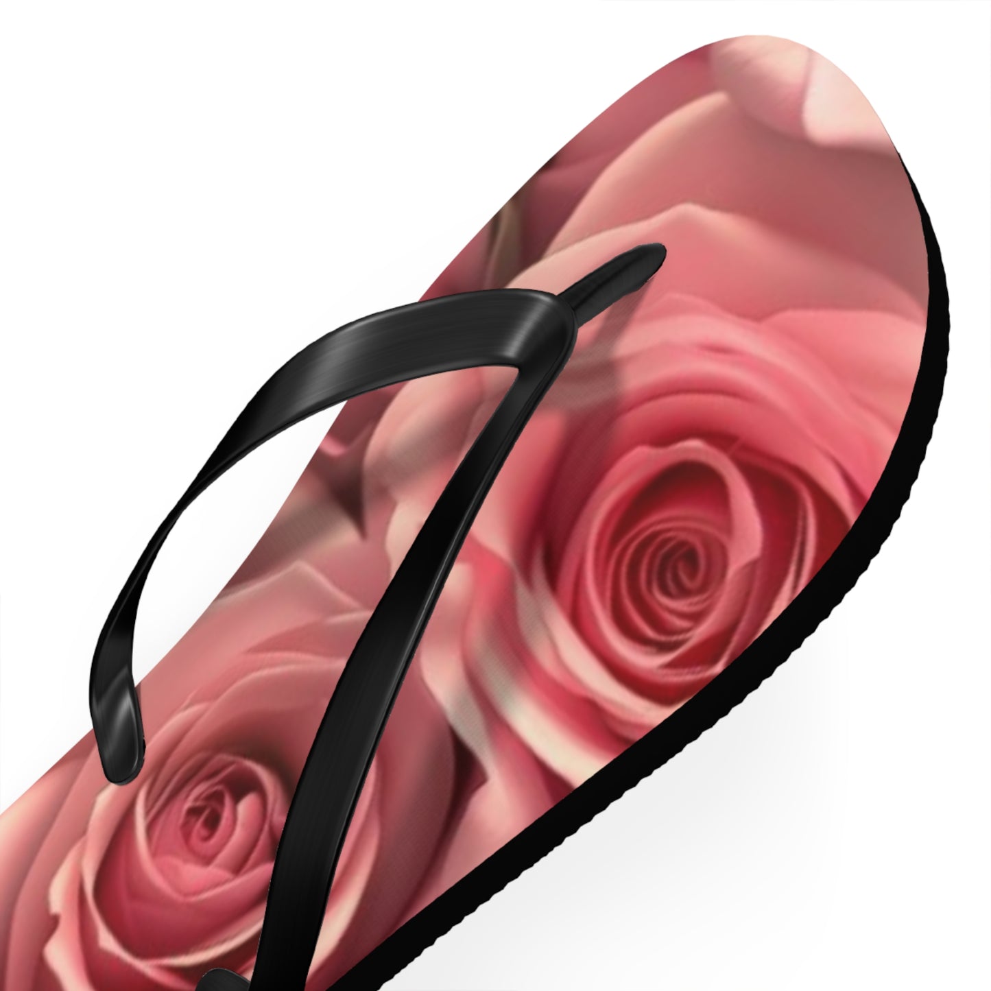 Pink Roses Flip Flops