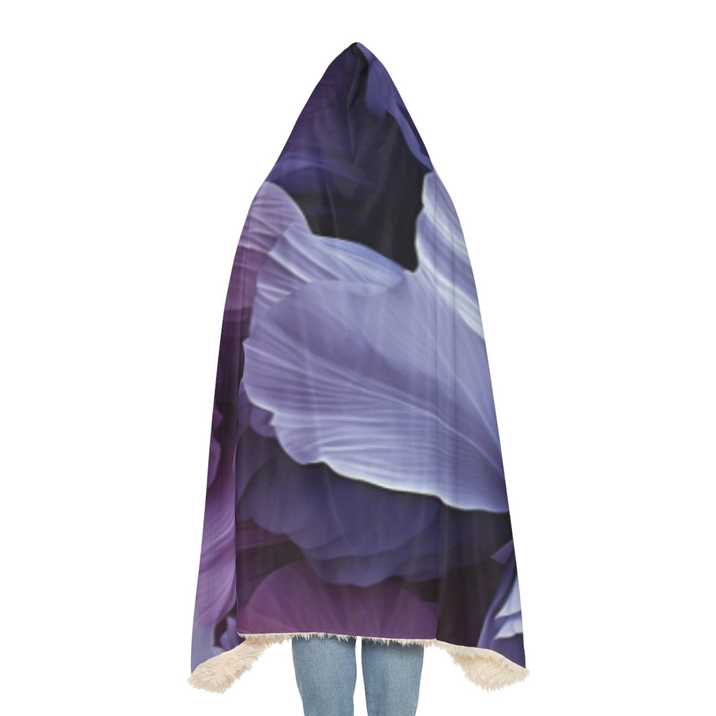 Floral Flow Hood Blanket