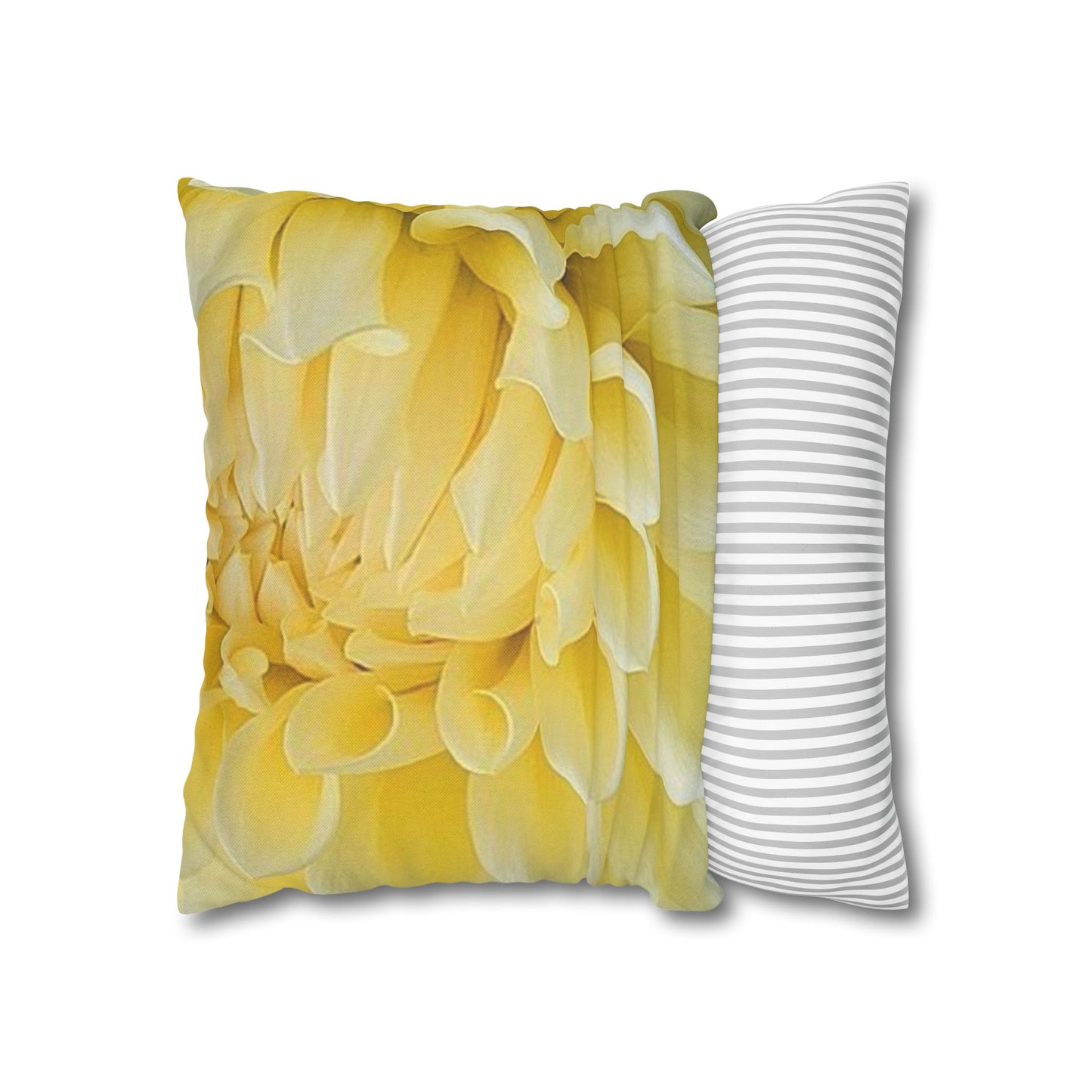 Yellow Dahlia Square Pillowcase