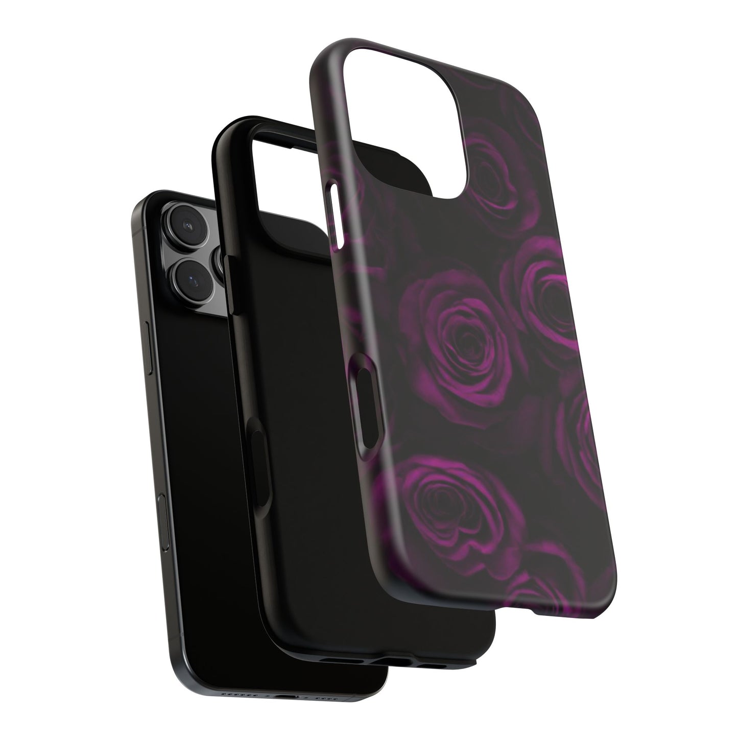 Dark Purple Roses Phone Tough Case