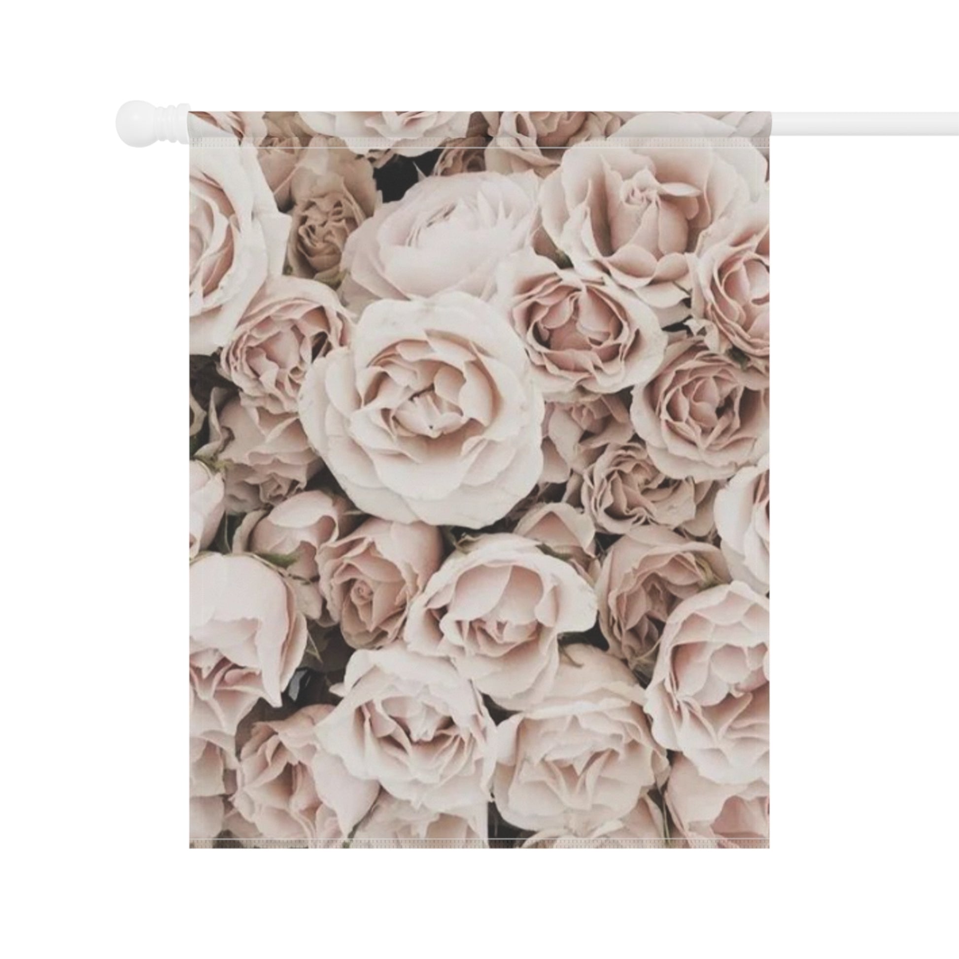 Light Pink Floral Garden and House Banner – Romantic Porch Decor