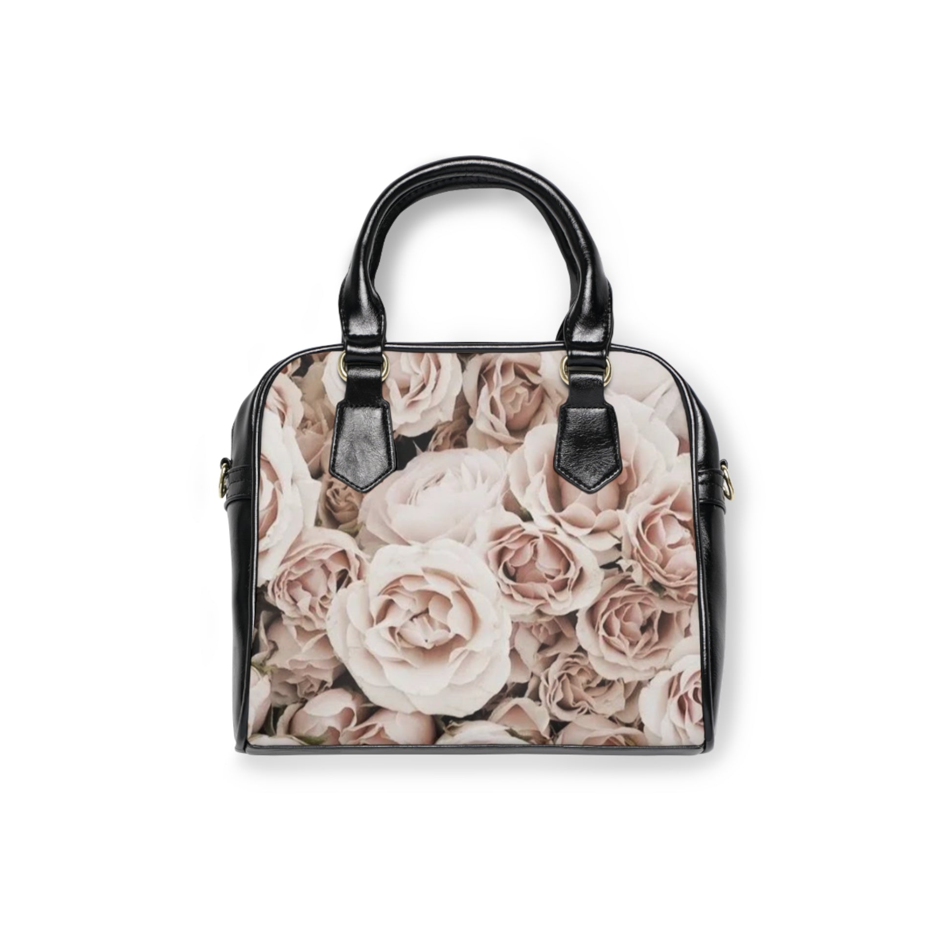 Light Pink Roses Floral Shoulder Handbag – Soft & Sweet