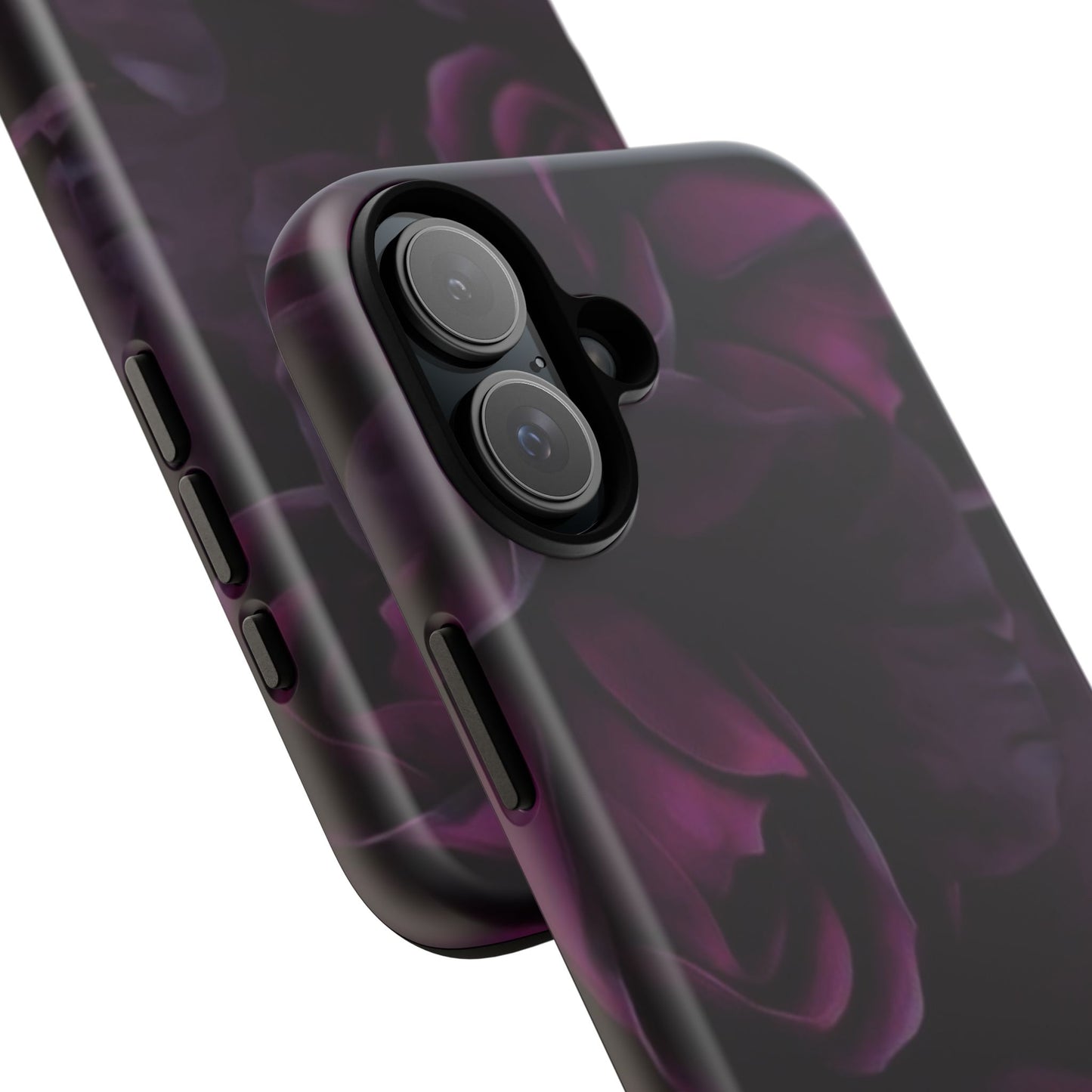Dark Purple Floral Tough Phone Case
