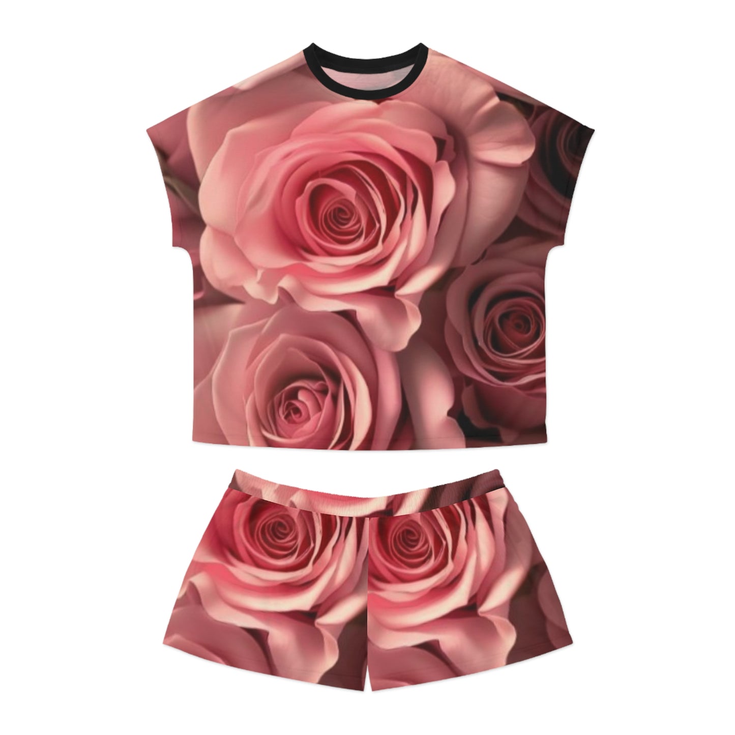 Pink Roses Pajama Set