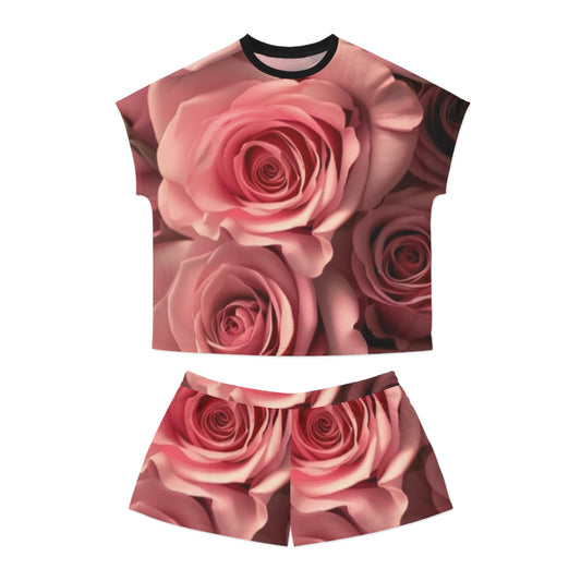 Pink Roses Pajama Set