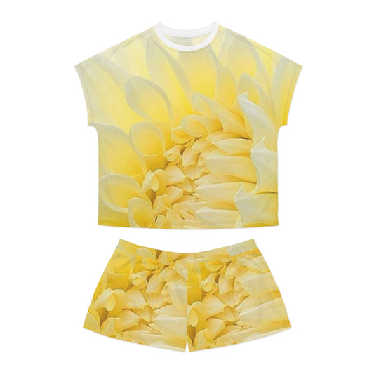 Yellow Dahlia Pajama Set
