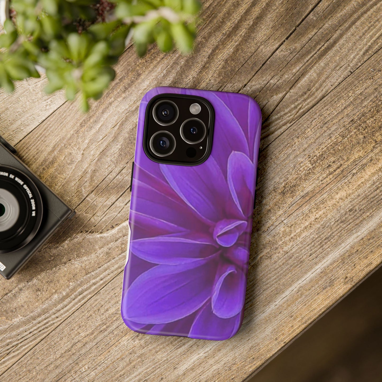 Purple Dahlia Tough Phone Case