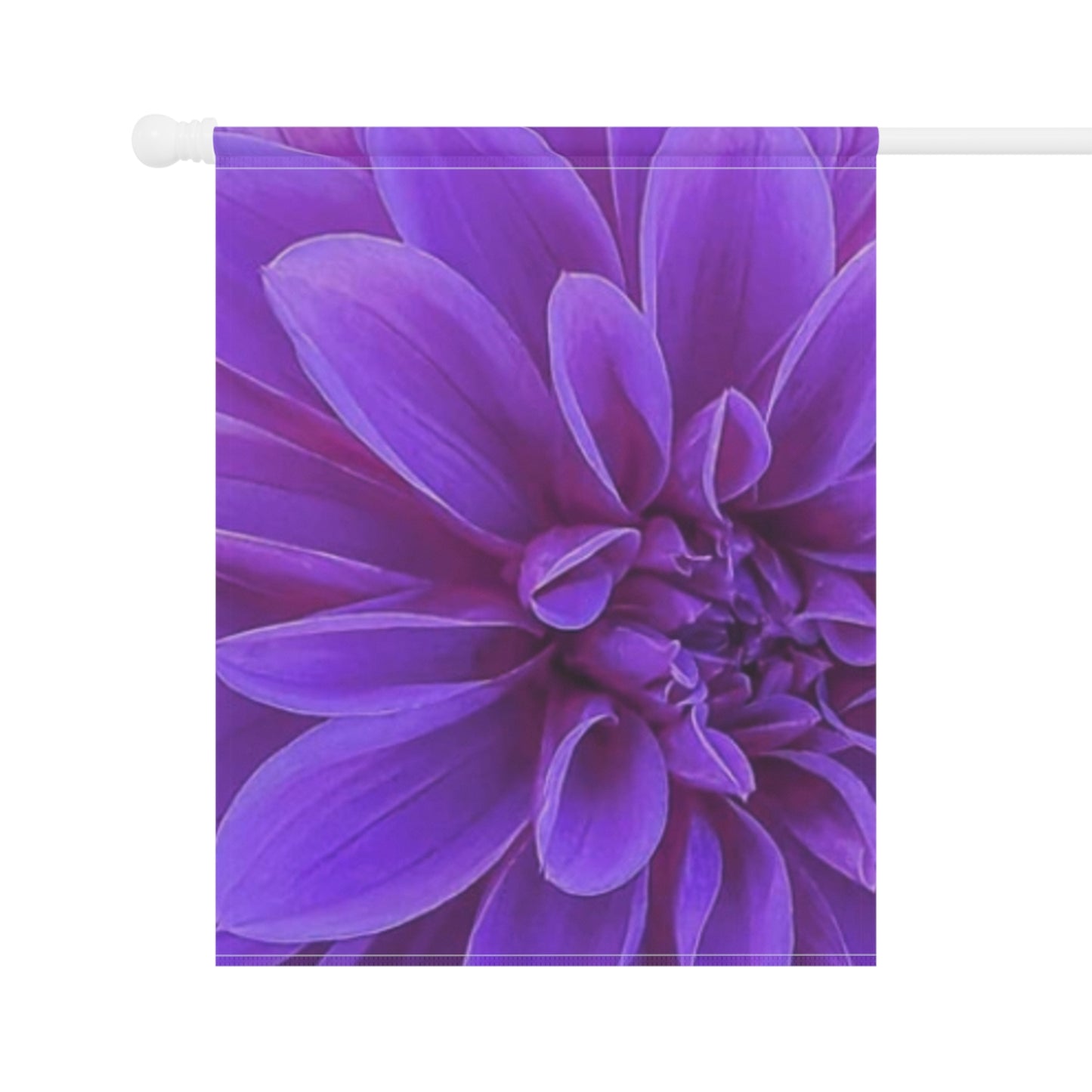 Purple Dahlia Floral Garden and House Banner – Stylish Outdoor Flag

