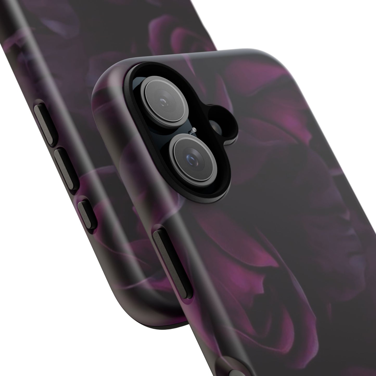 Dark Purple Floral Tough Phone Case