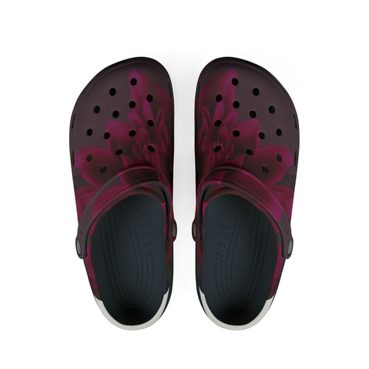 Magenta Dahlia Foam Shoes