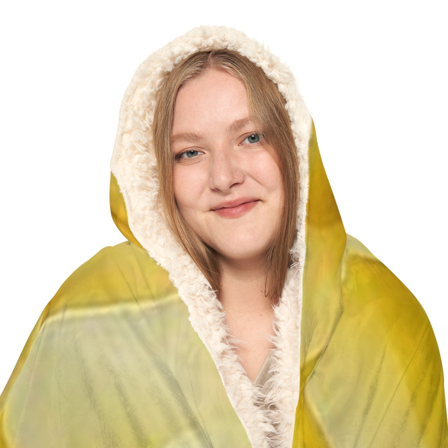 Yellow Dahlia Hood Blanket