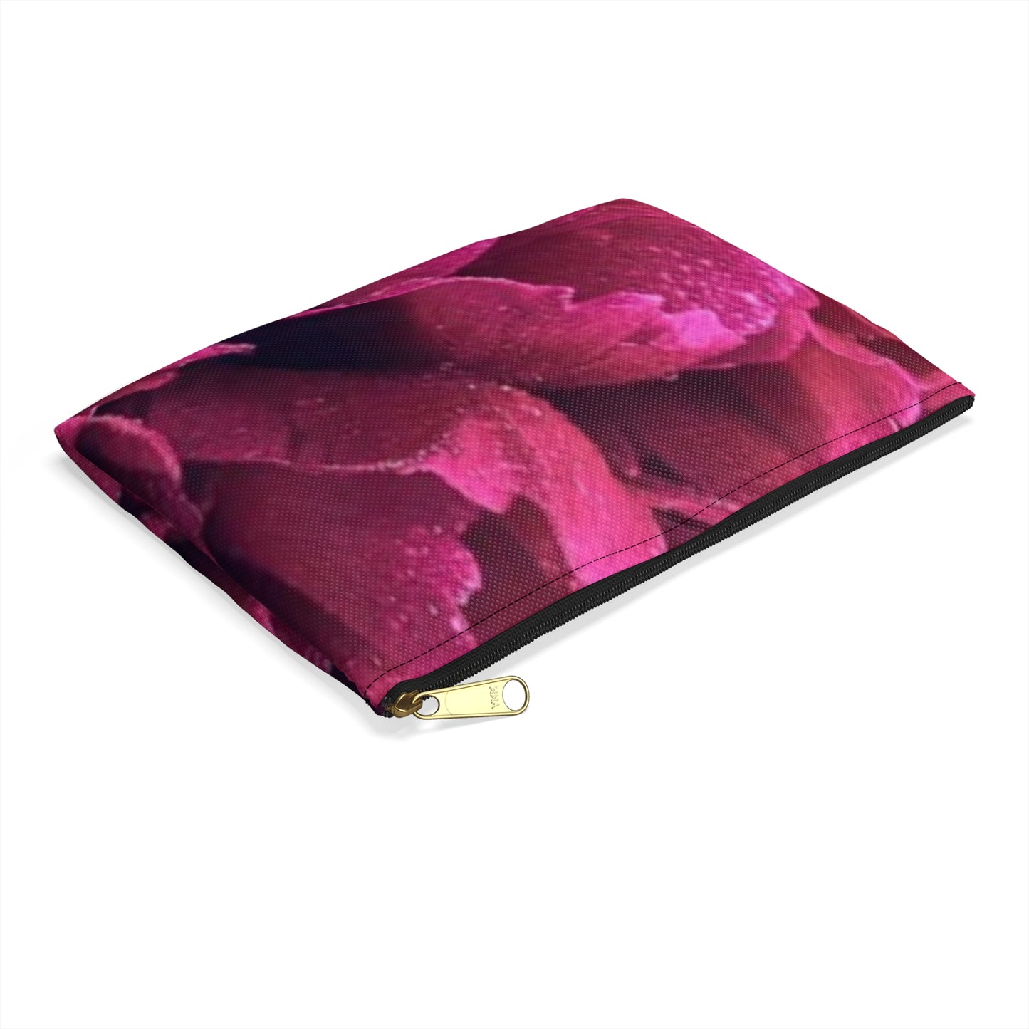 Magenta Floral Accessory Pouch