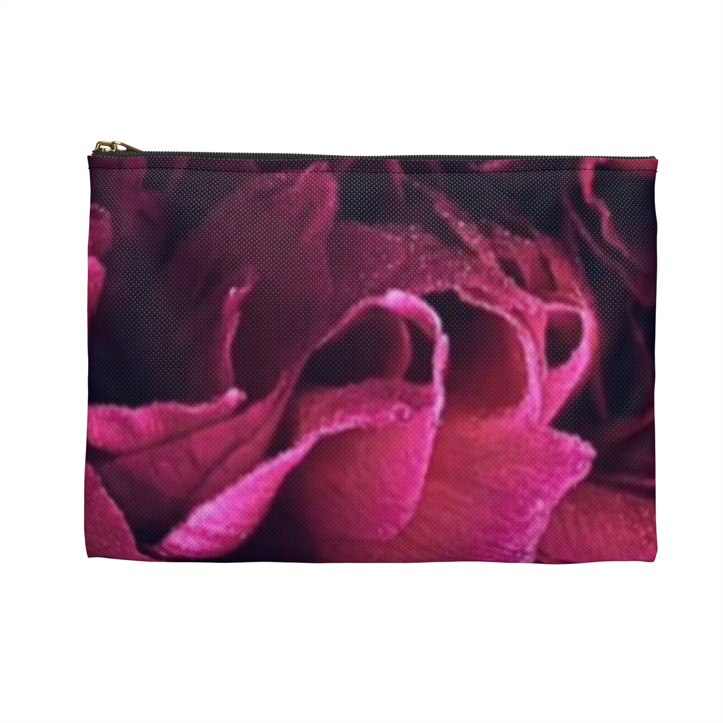Magenta Floral Accessory Pouch