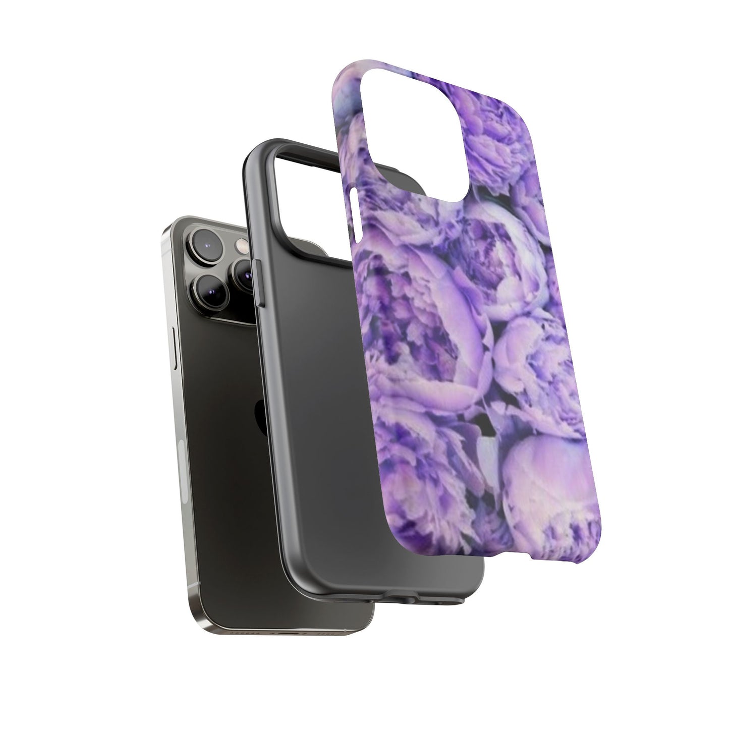 Purple Peony Tough Phone Case