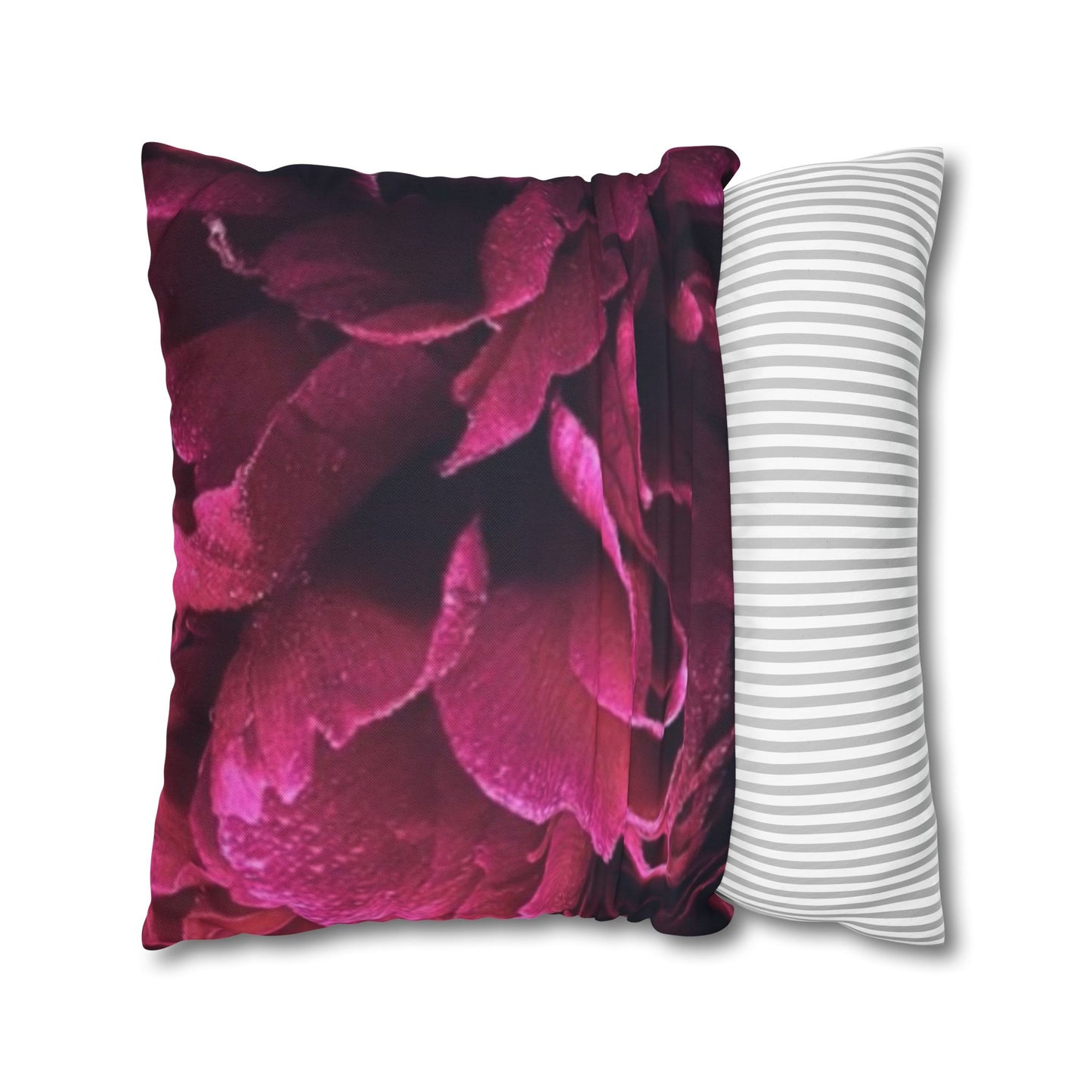 Magenta Floral Square Pillowcase