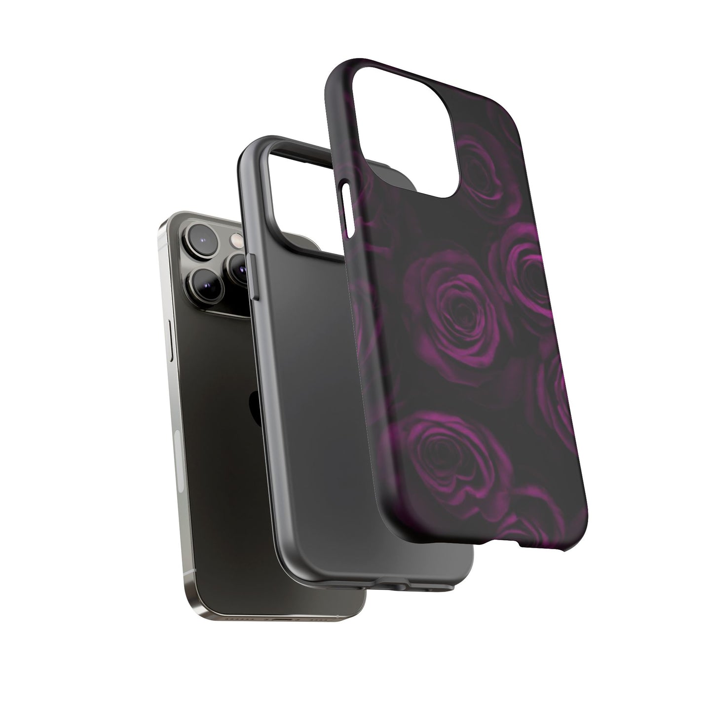 Dark Purple Roses Phone Tough Case
