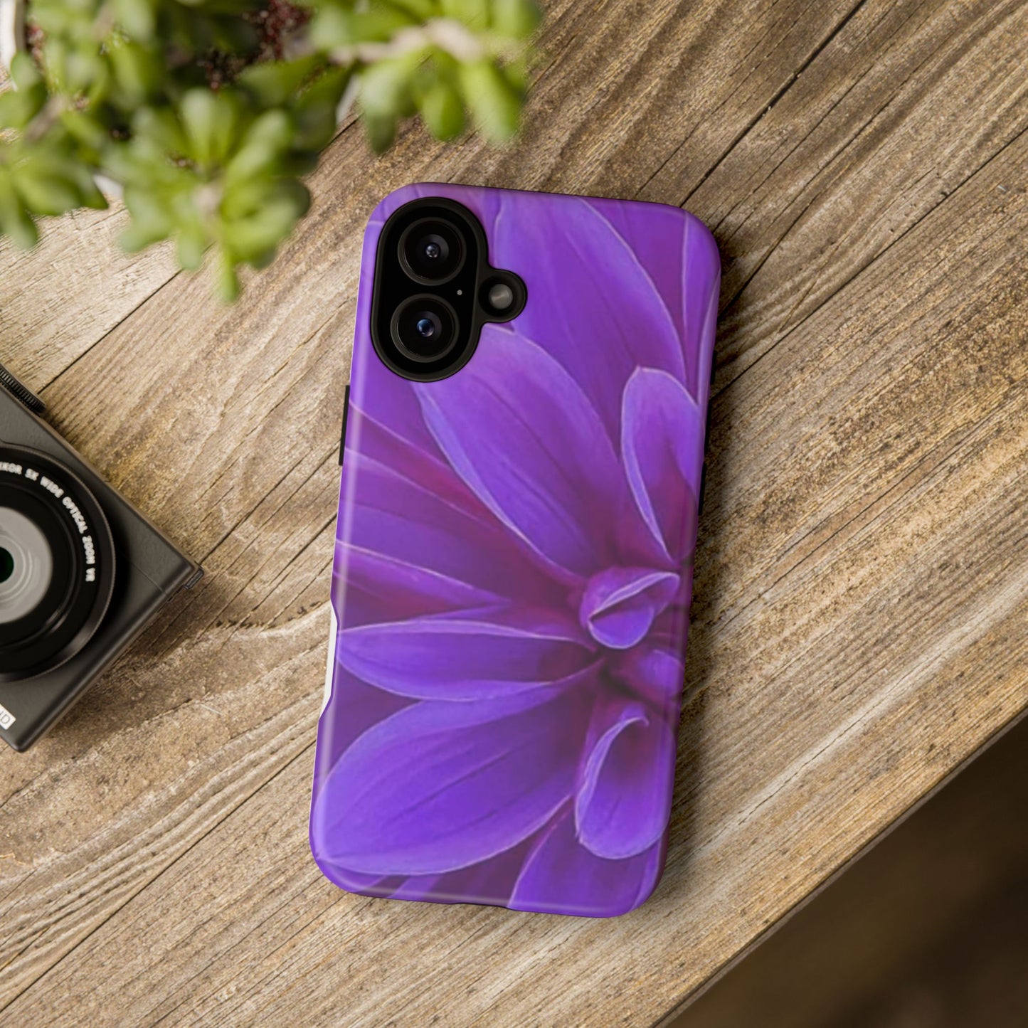 Purple Dahlia Tough Phone Case