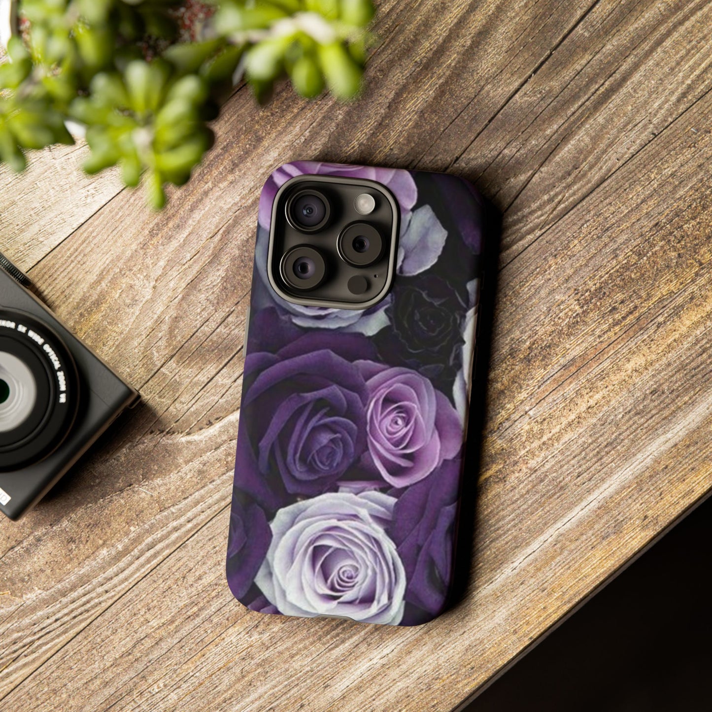 Purple Roses Tough Phone Case
