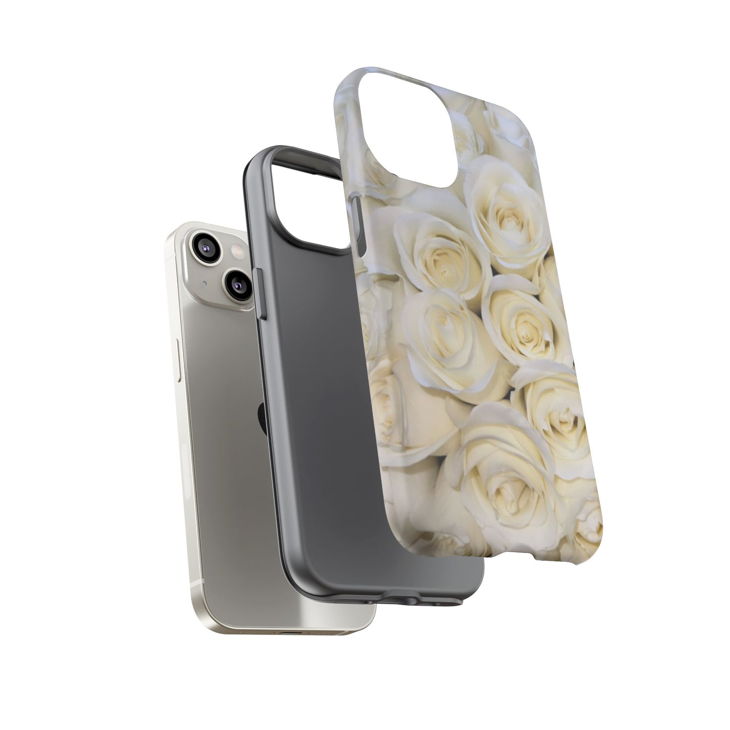 White Roses Tough Phone Case