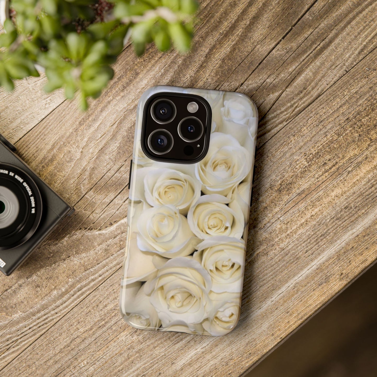White Roses Tough Phone Case