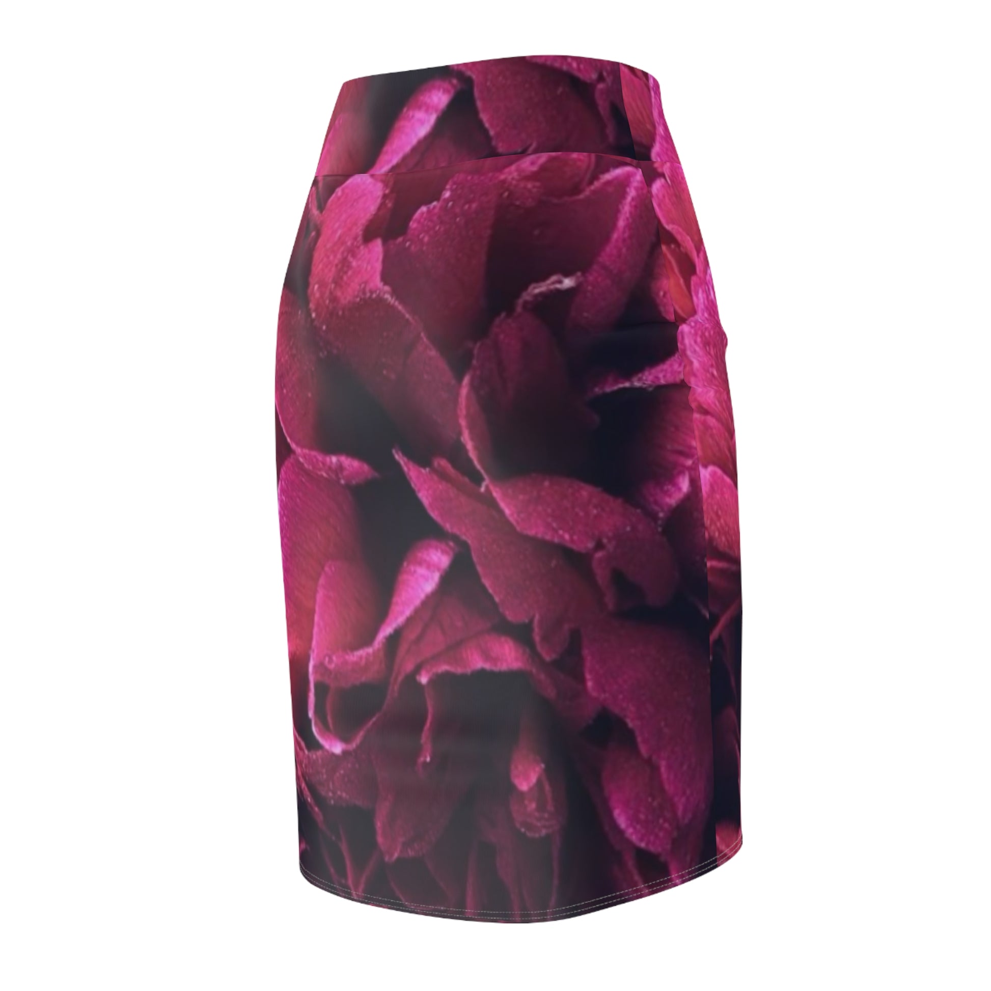 Magenta Floral Pencil Skirt – Bold & Beautiful