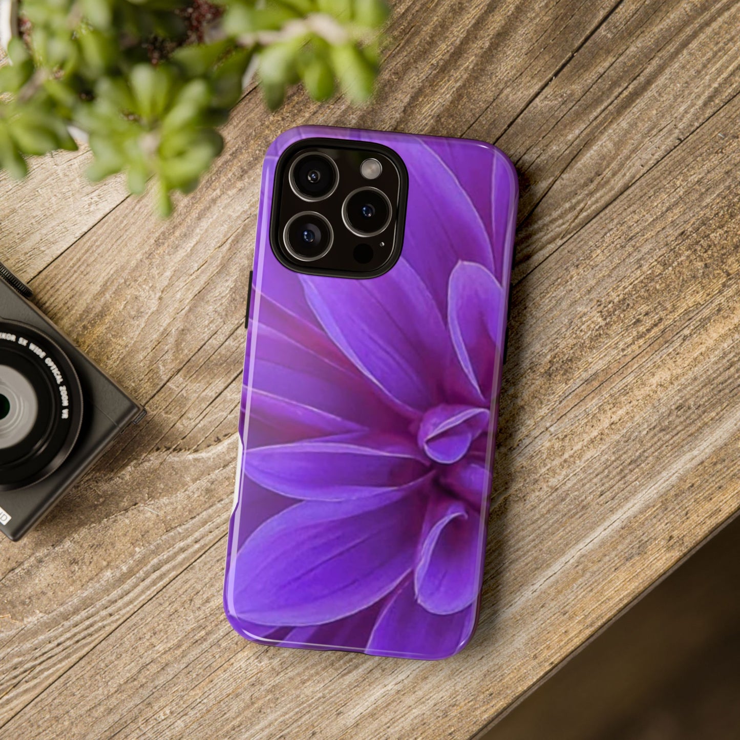 Purple Dahlia Tough Phone Case