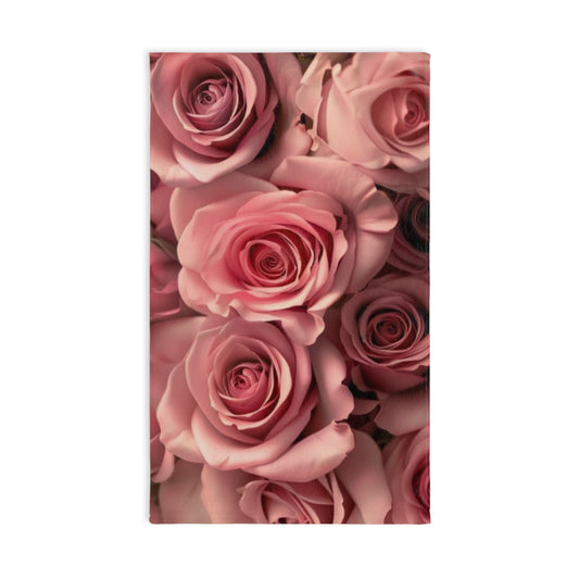 Pink Roses Hand Towel