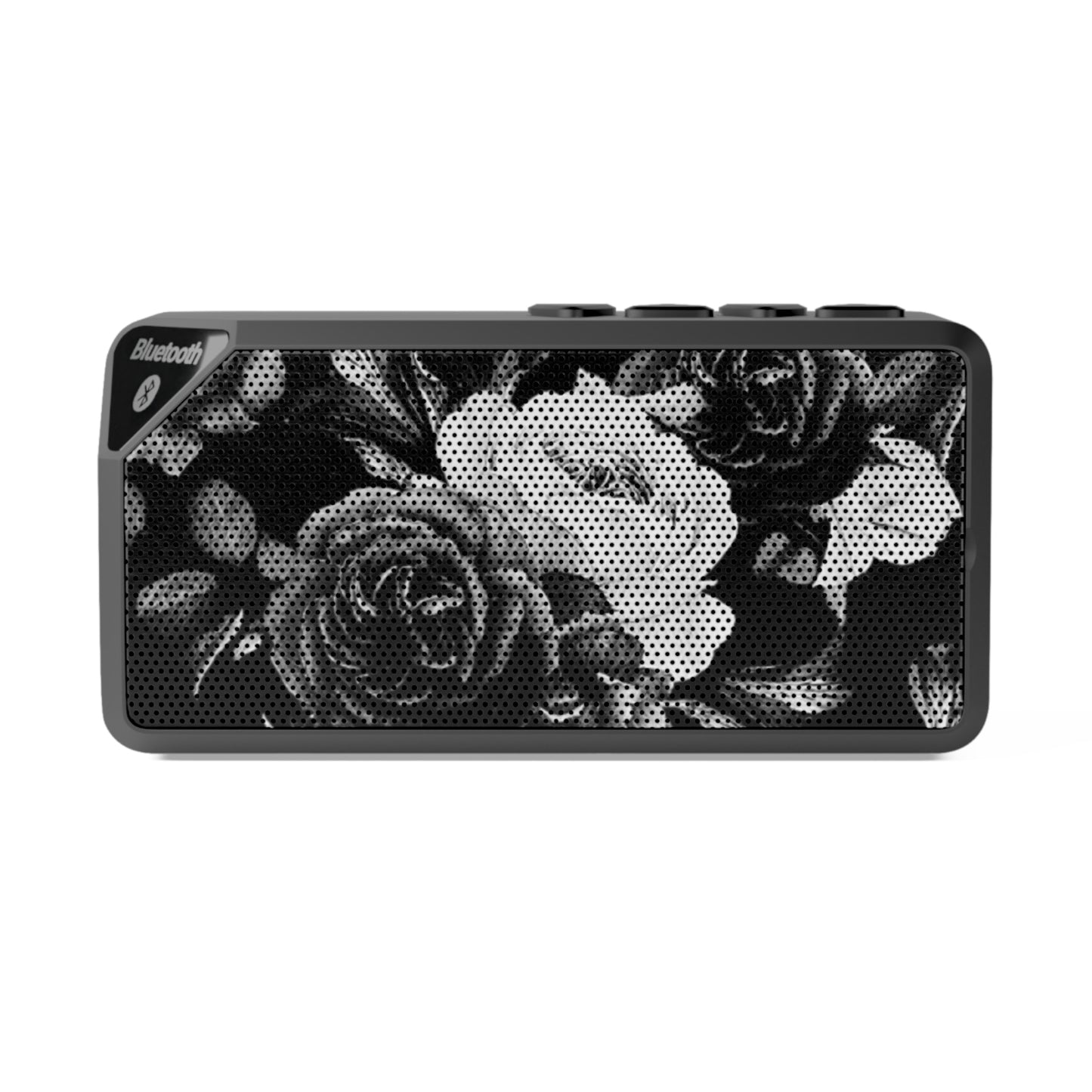 Black & White Floral Bluetooth Speaker