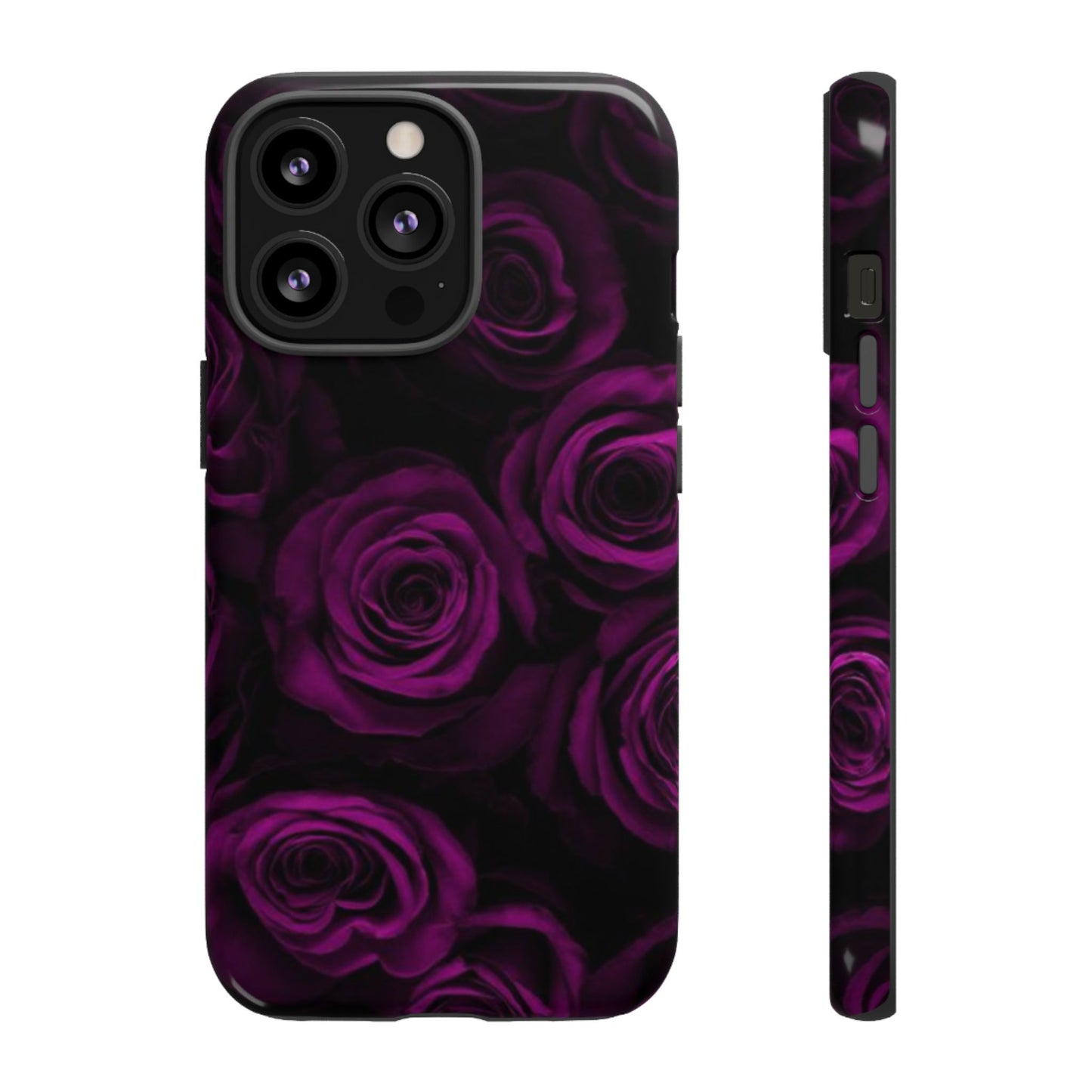 Dark Purple Roses Phone Tough Case