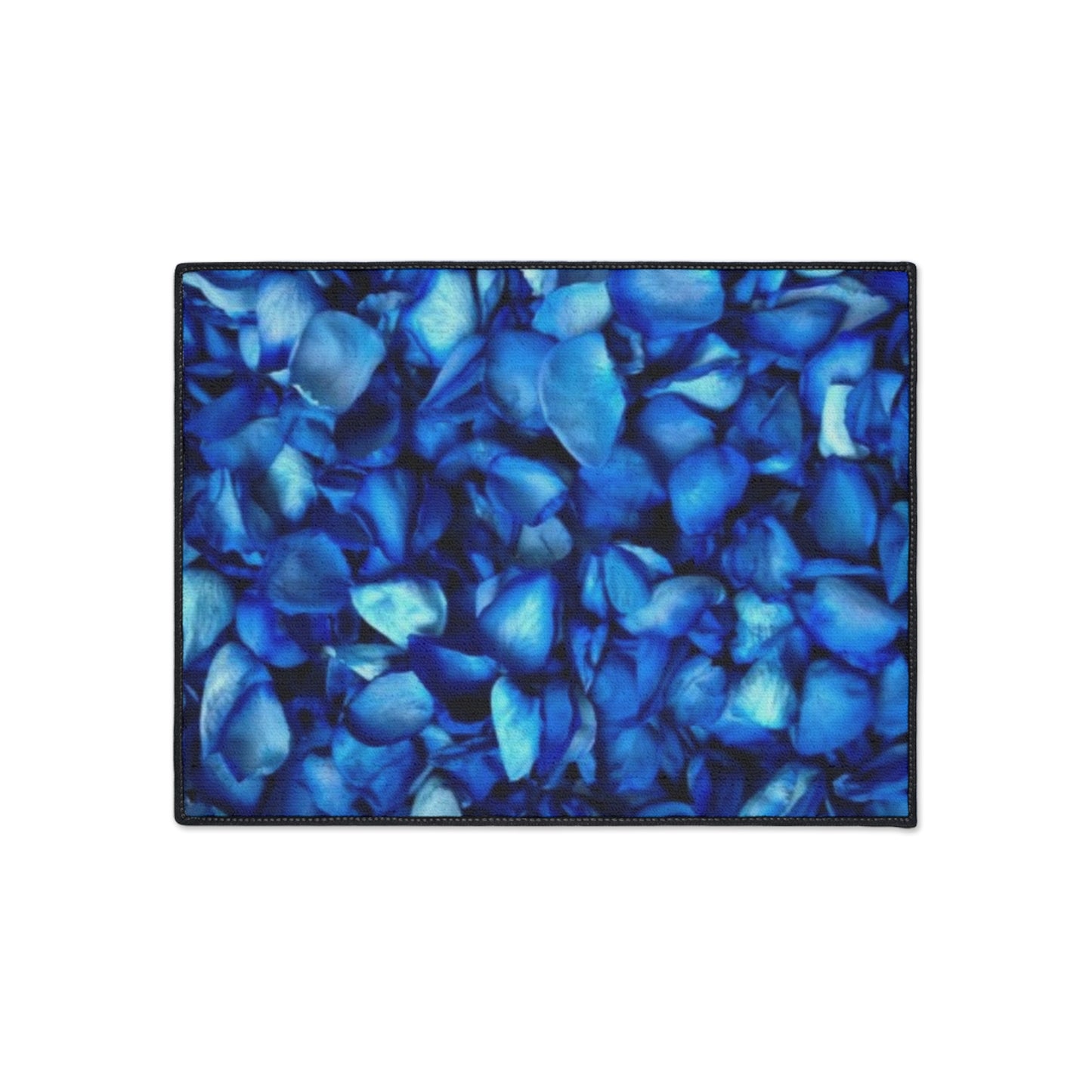 Blue Petals Heavy Duty Floor Mat