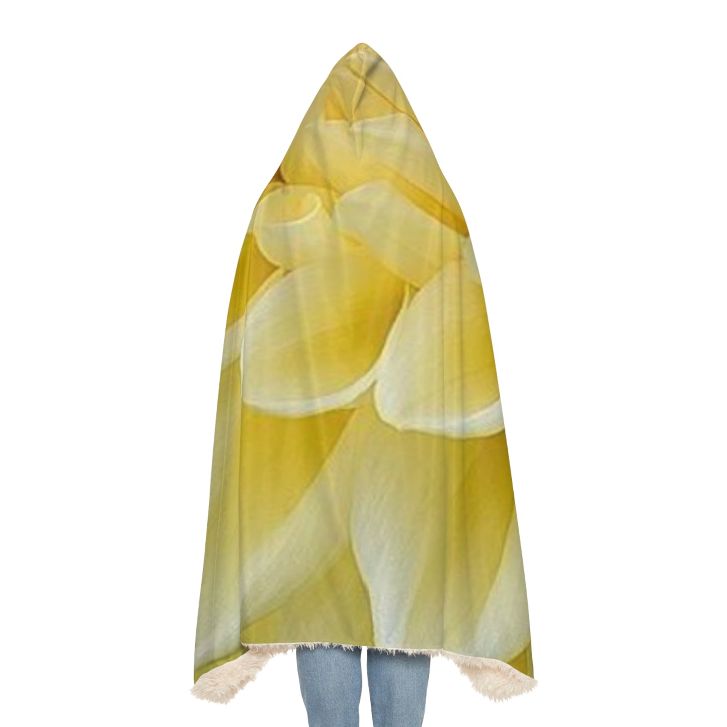 Yellow Dahlia Hood Blanket