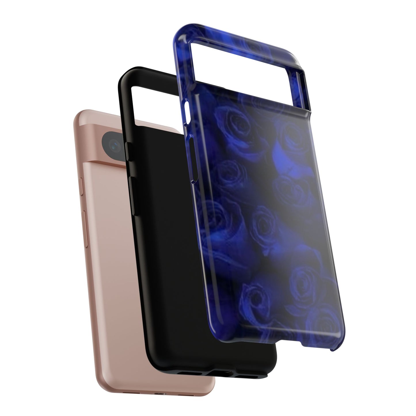Dark Blue Roses Tough Phone Case