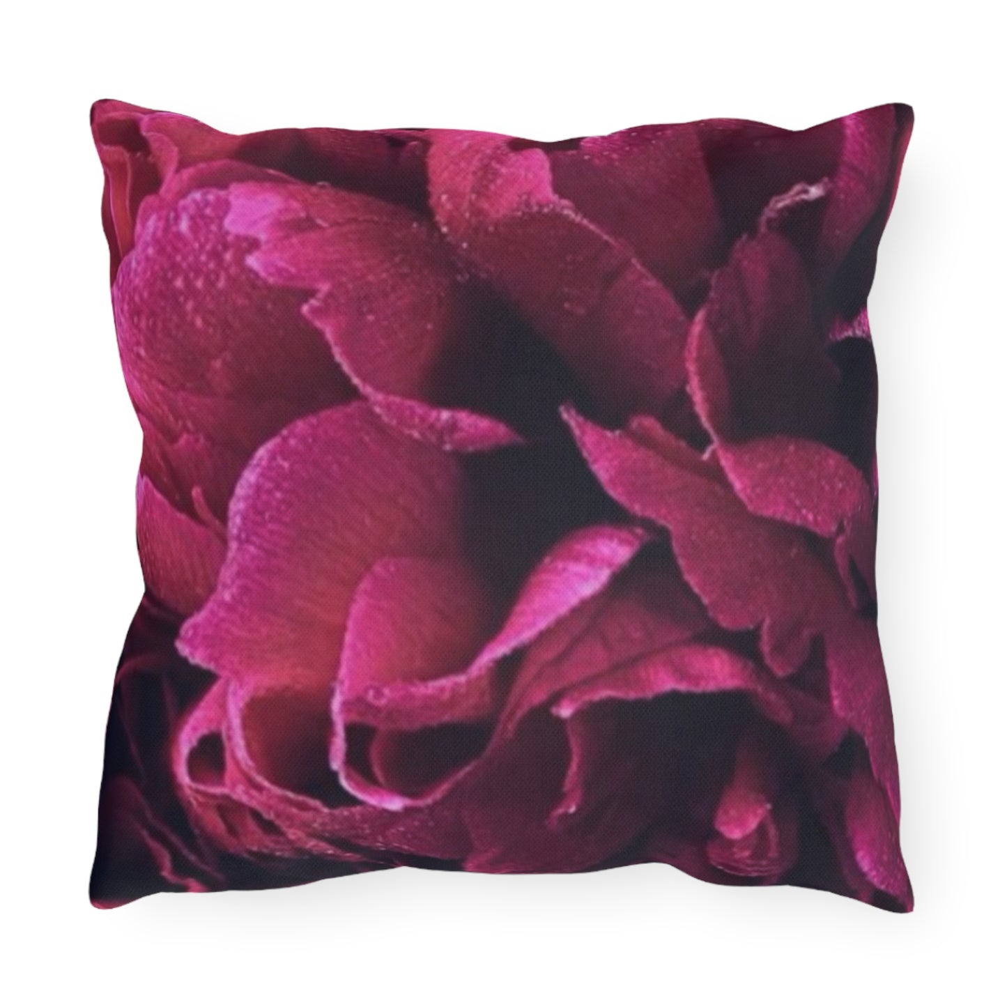 Magenta Floral Outdoor Pillow