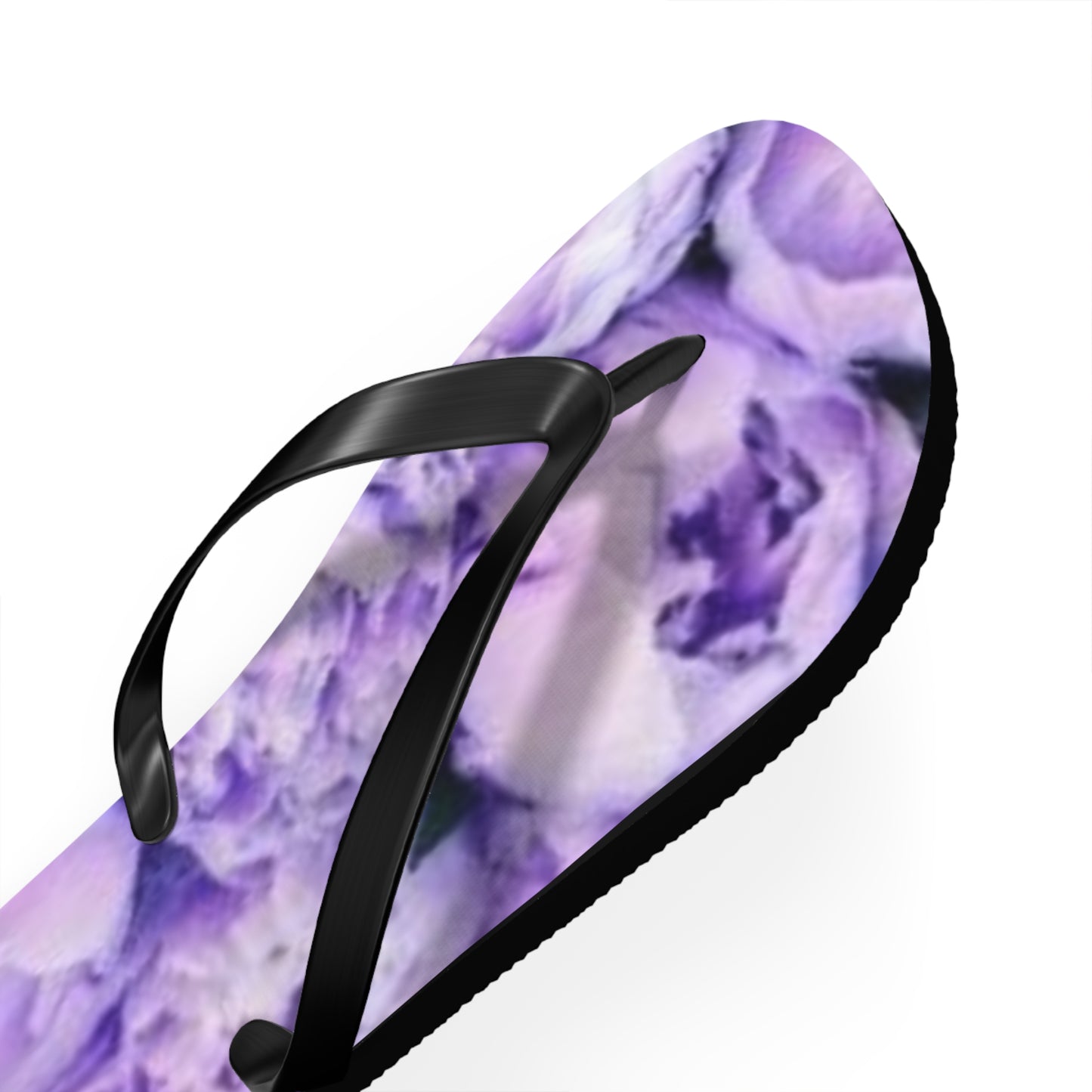 Purple Peony Flip Flops